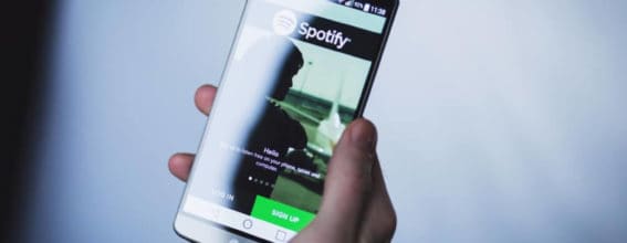 mobile-with-spotify-app